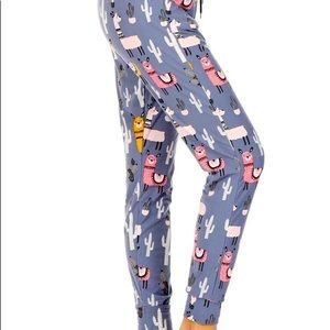 Plus Size Llama Joggers! Buttery Soft! Size 2X